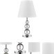 Palla 20 inch 75.00 watt Polished Chrome Table Lamp Portable Light