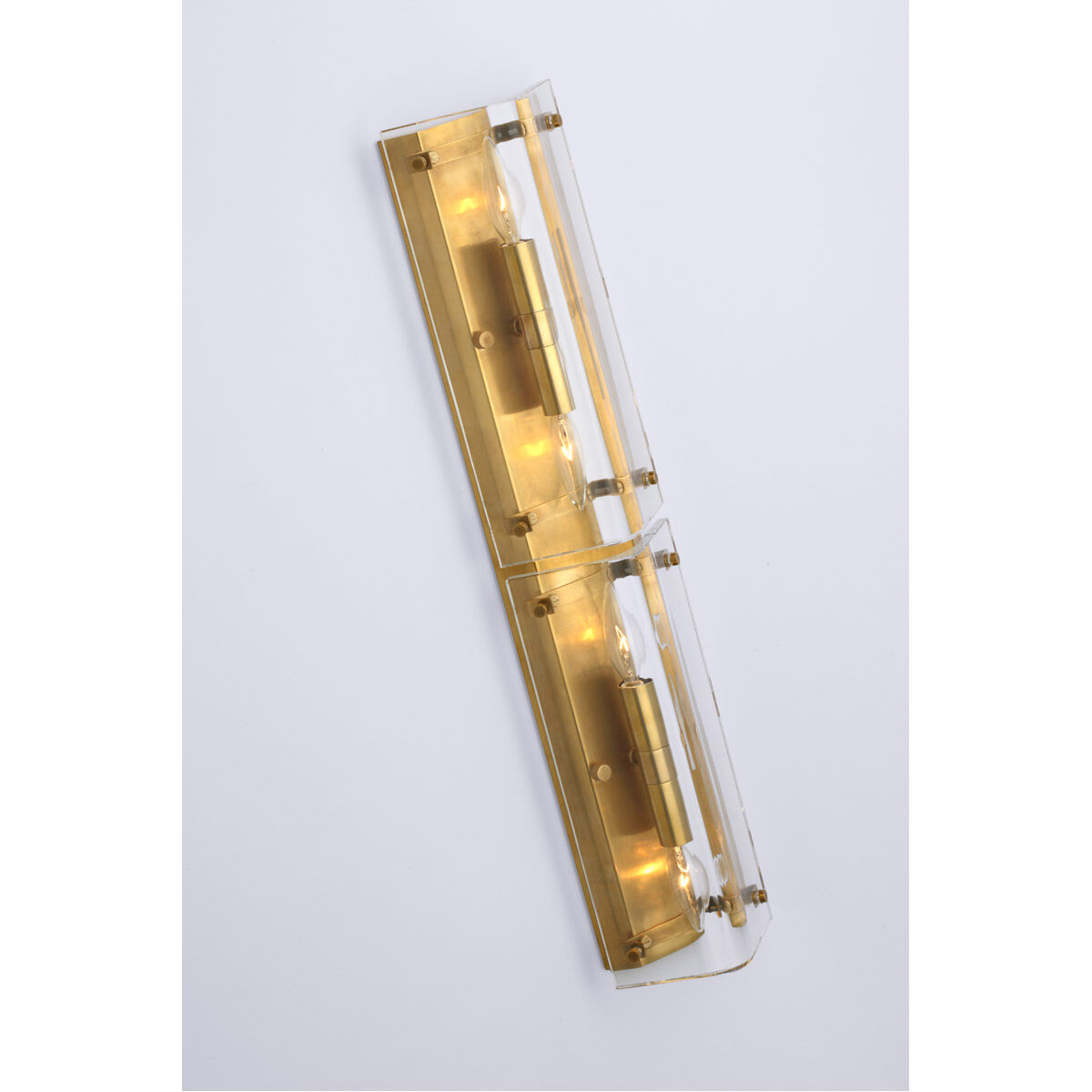 AERIN Clayton LED 5.5 inch Crystal and Hand-Rubbed Antique Brass Sconce Wall Light