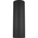 Outdoor Cylinders 2 Light 18.25 inch Black Outdoor Wall Lantern