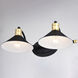 Akron LED 18 inch Matte Black and Natural Brass Bathroom Light Wall Light in 2