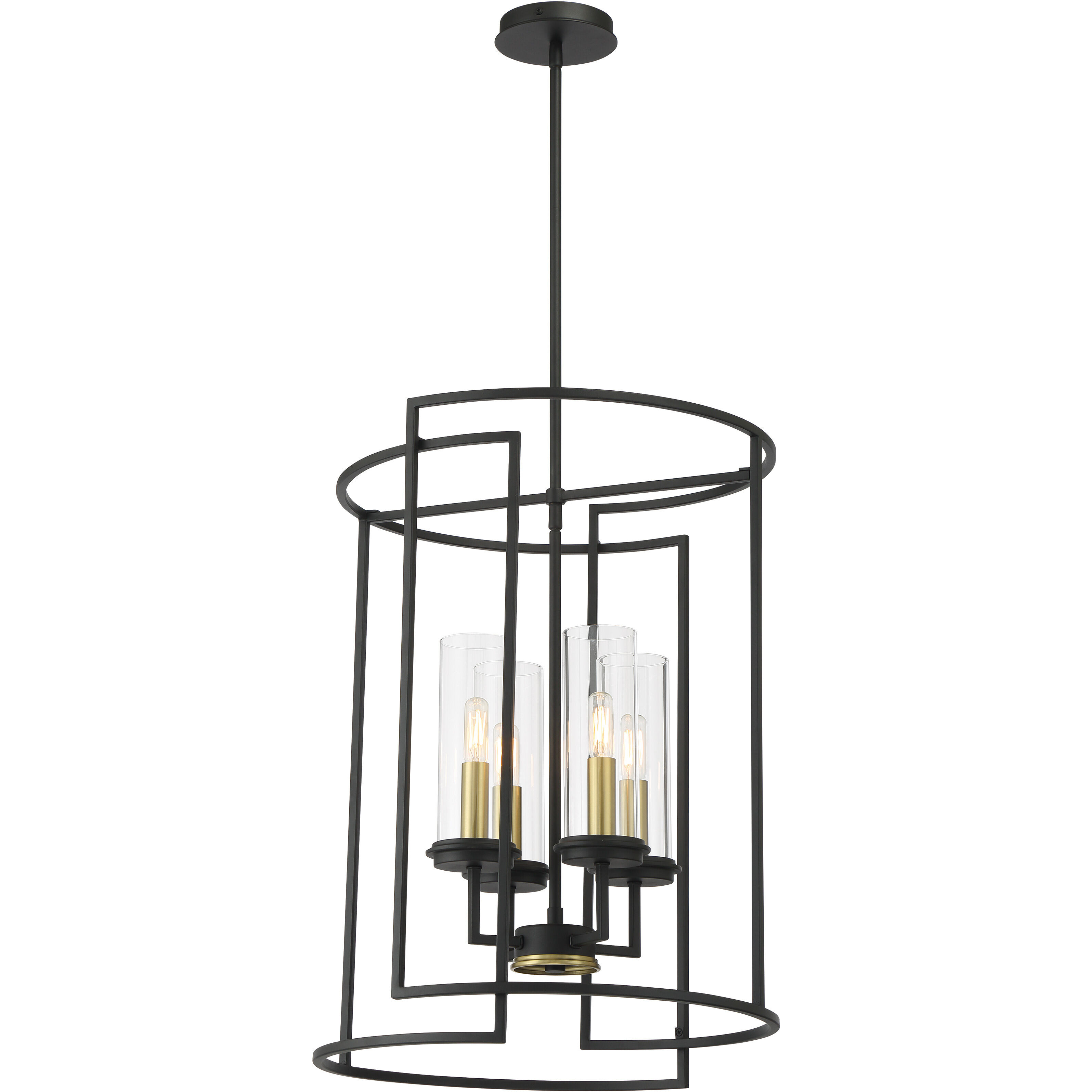 Hillstone 4 Light 18.5 inch Soft Brass And Sand Coal Pendant Ceiling Light