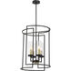 Hillstone 4 Light 18.5 inch Soft Brass And Sand Coal Pendant Ceiling Light