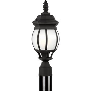 Wynfield 1 Light 18.5 inch Black Outdoor Post Lantern, Small