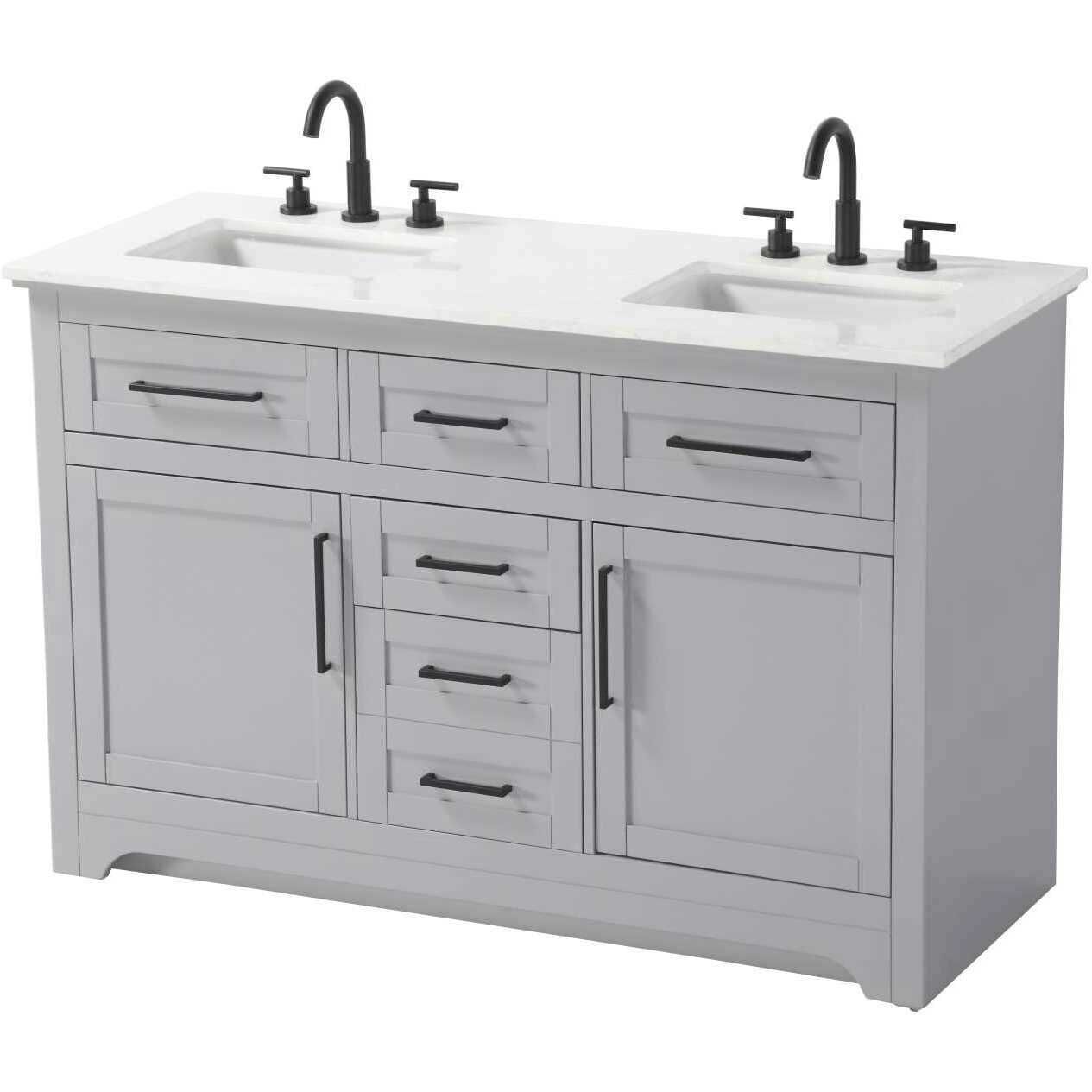 Remington 54 X 35 inch Grey Bathroom Vanity Cabinet in 2