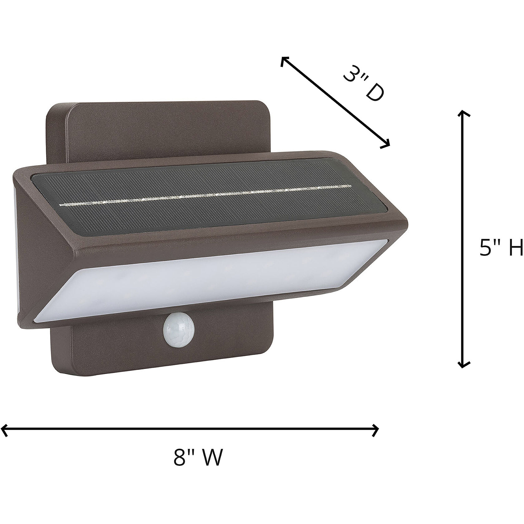 Architectural 1 Light 5 inch Bronze Security and Utility Light