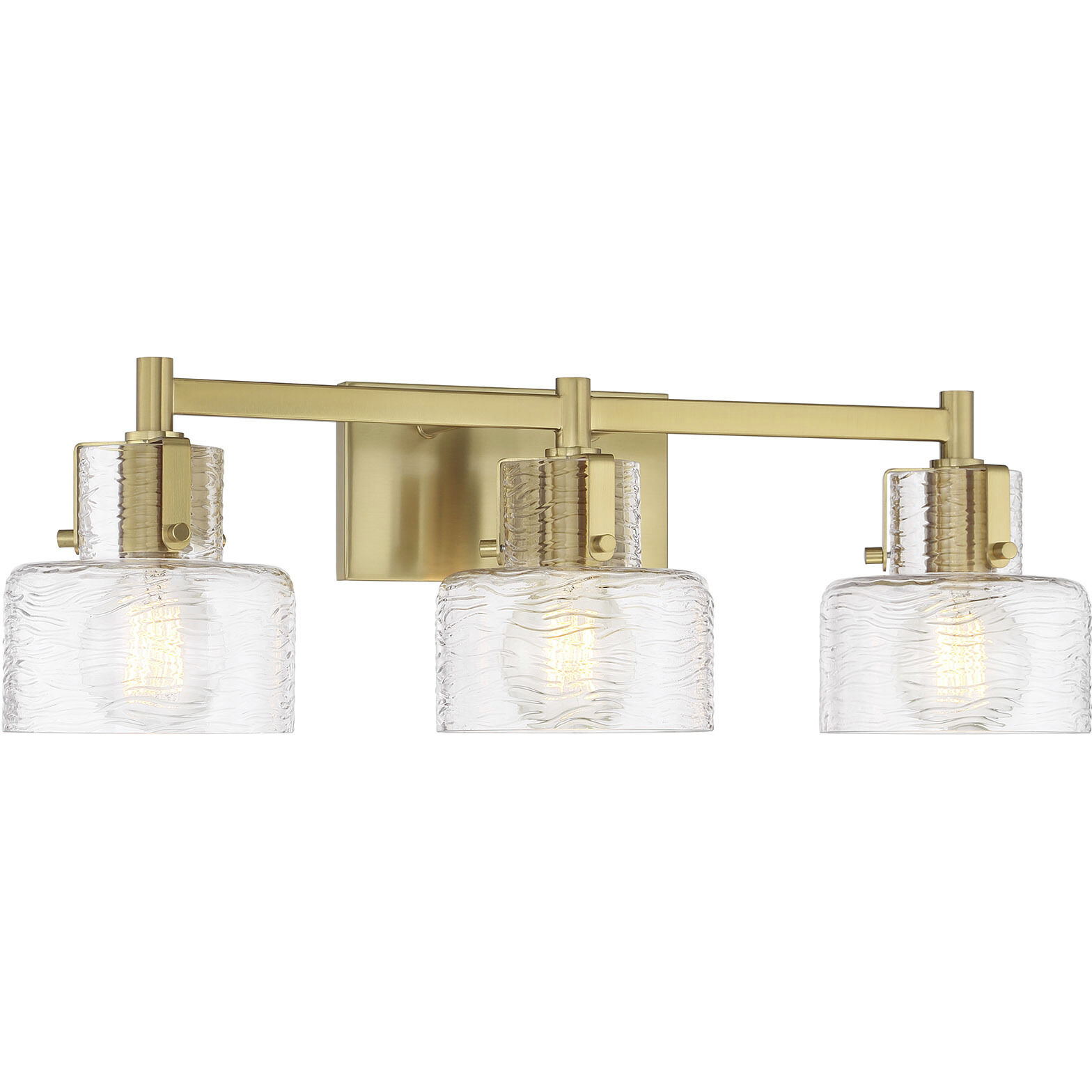 Dover 3 Light 25 inch Warm Brass Bathroom Vanity Light Wall Light