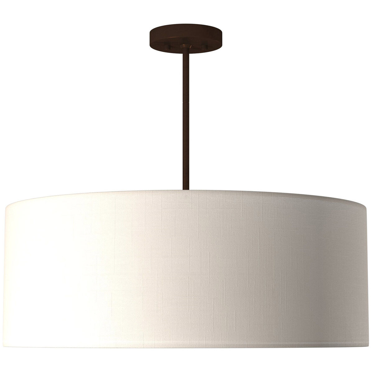Textile LED 24 inch Dark Bronze Pendant Ceiling Light