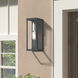 Gaffney 1 Light 11 inch Black with Brushed Nickel Finish Accents Outdoor ADA Medium Wall Lantern in Black with Brushed Nickel Accent, Medium