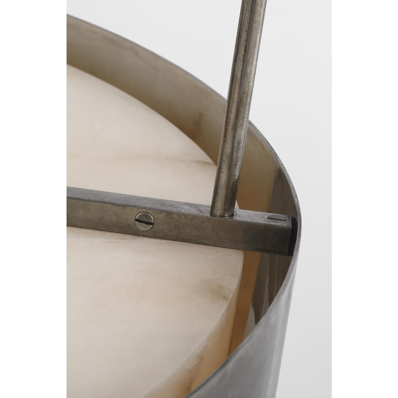 Anne-Marie Barton Armise LED 27.5 inch Mottled Pewter Drum Chandelier Ceiling Light