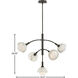 Phoebe LED 33.5 inch Black Oxide Chandelier Ceiling Light
