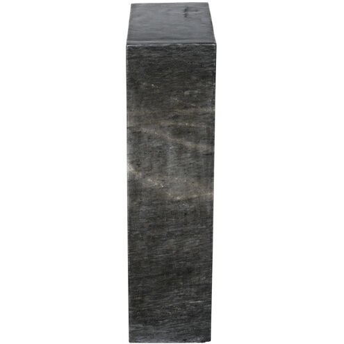 Aero 30 X 17.5 inch Black Marble Side Table