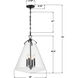 Voss Pendant Ceiling Light in Matte Black