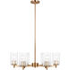 Beaumont 6 Light 25 inch Satin Brass Chandelier Ceiling Light