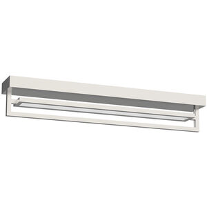 Mondrian LED 3.25 inch Brushed Nickel Semi-Flush Mount Ceiling Light