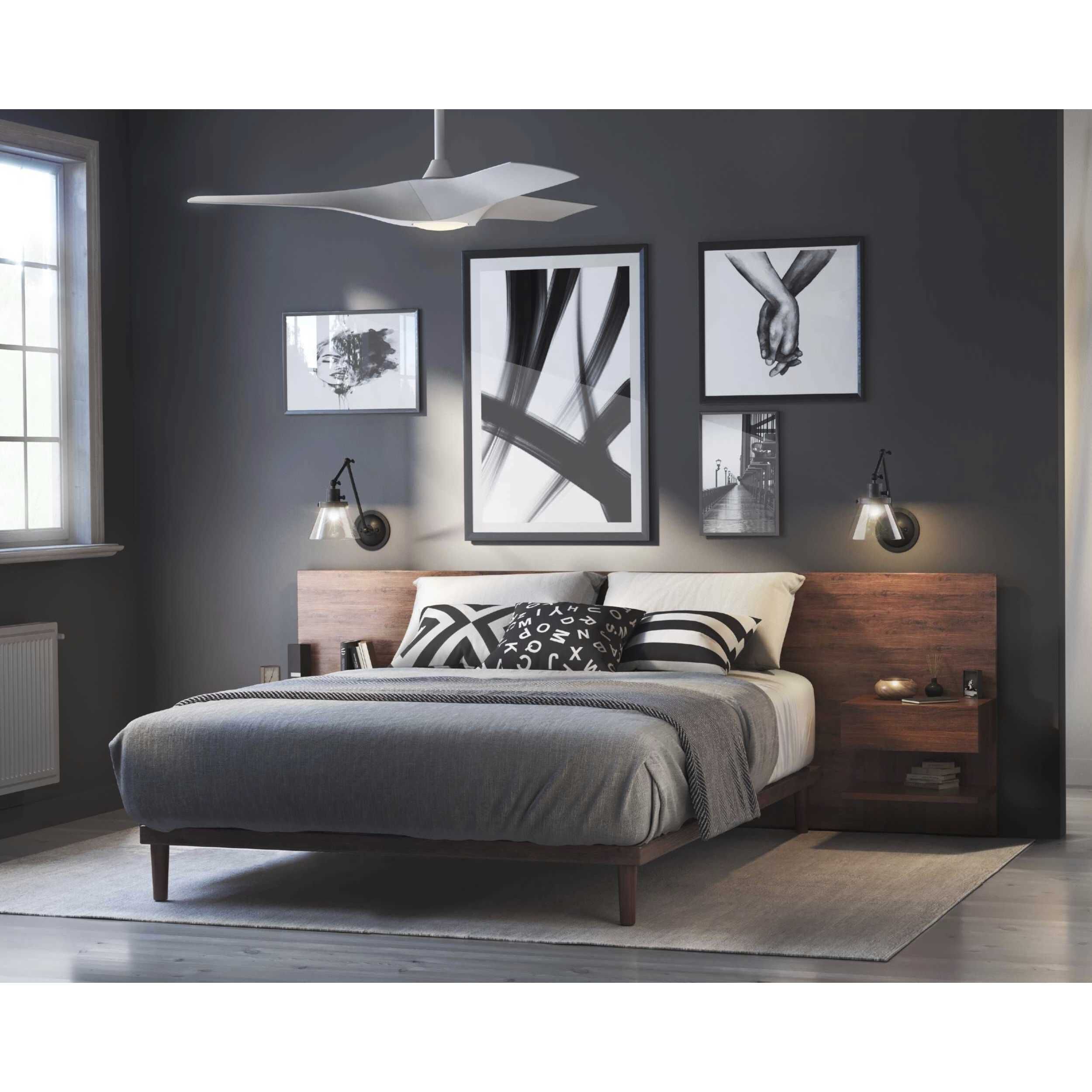 Hinton 18 inch 60.00 watt Matte Black Swing Arm Wall Light