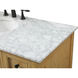 Metropolis 48 X 22 X 34 inch Natural Wood Vanity Sink Set