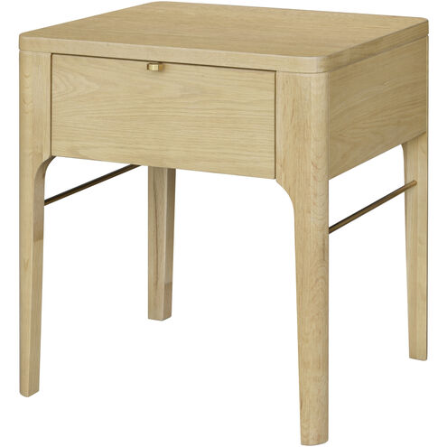 Anello 24 X 22 inch Top: Brown; Base: Brown/Metallic - Brass End Table