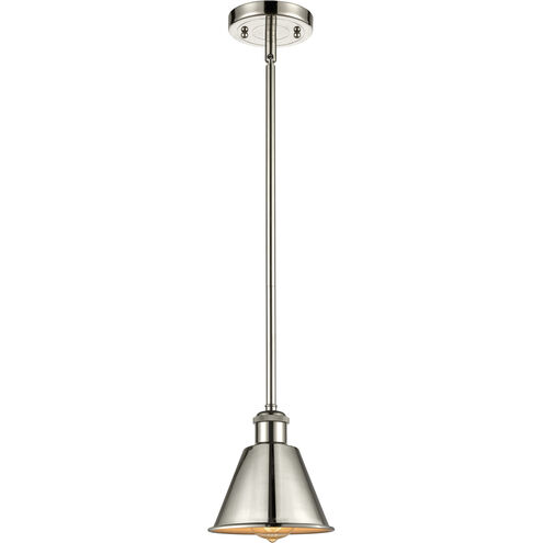 Ballston Smithfield LED 7 inch Polished Nickel Pendant Ceiling Light, Ballston
