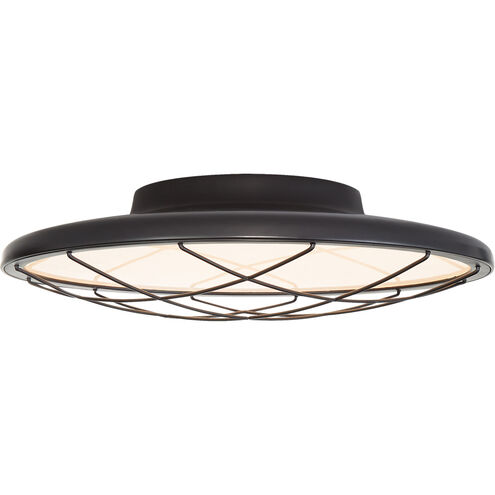 Peter Bristol Dot LED 13.75 inch Matte Black Flush Mount Ceiling Light in Matte Bronze