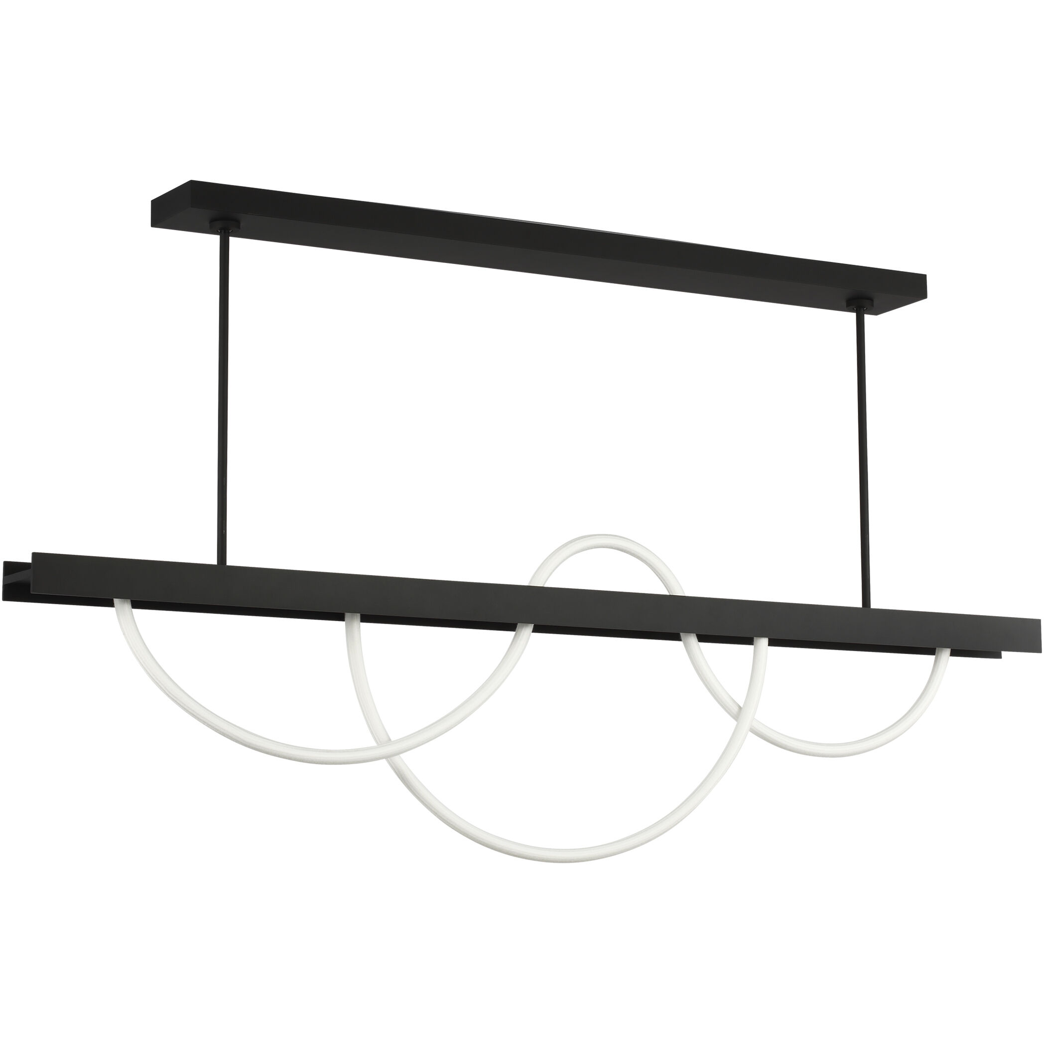 Sean Lavin Uneri LED 62 inch Nightshade Black Linear Chandelier Ceiling Light