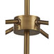 Alithea 5 Light 45.25 inch Antique Brass Semi-Flush Mount Ceiling Light