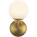 Alora Mood Fiona 1 Light 5.13 inch Brushed Gold Wall Sconce Wall Light