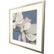 Magnolia on Blue Blue and Brown and Gray and White Framed Art