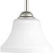 Vanora 1 Light 7.38 inch Polished Nickel Mini-Pendant Ceiling Light, Design Series