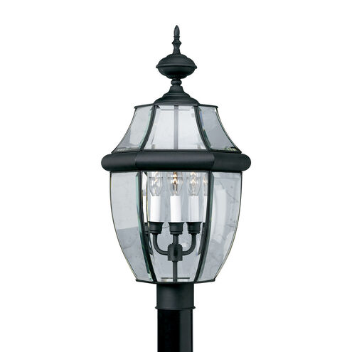 Signature 3 Light 24 inch Black Outdoor Post Light