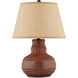 Atamo 23.25 inch 150 watt Dark Brown/Rustic Black Table Lamp Portable Light