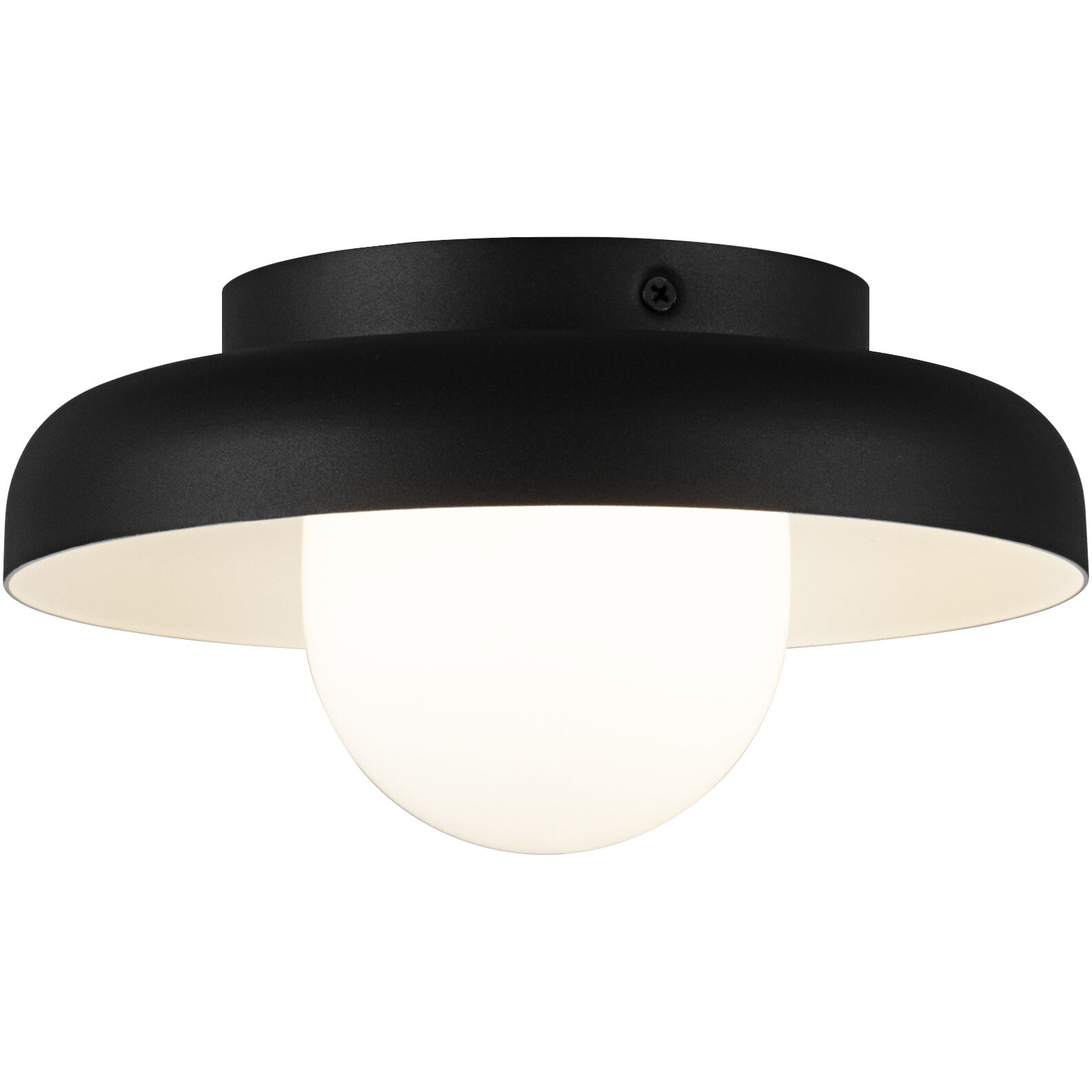 Creston LED 7.88 inch Matte Black Flush Mount Ceiling Light