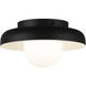 Creston LED 7.88 inch Matte Black Flush Mount Ceiling Light