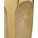 Lemy 12 inch Polished Brass and Clear Drinks Table
