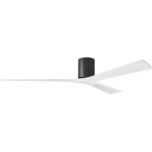 Atlas Irene-3H 72 inch Matte Black with Matte White Blades Ceiling Fan