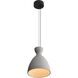 Aethera Pendant Ceiling Light in Grey Cement