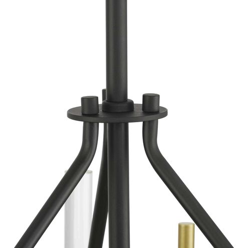 Orrizo 3 Light 16 inch Matte Black Semi-Flush Mount Convertible Ceiling Light, Design Series