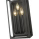 Easton 3 Light 8 inch Matte Black Wall Sconce Wall Light