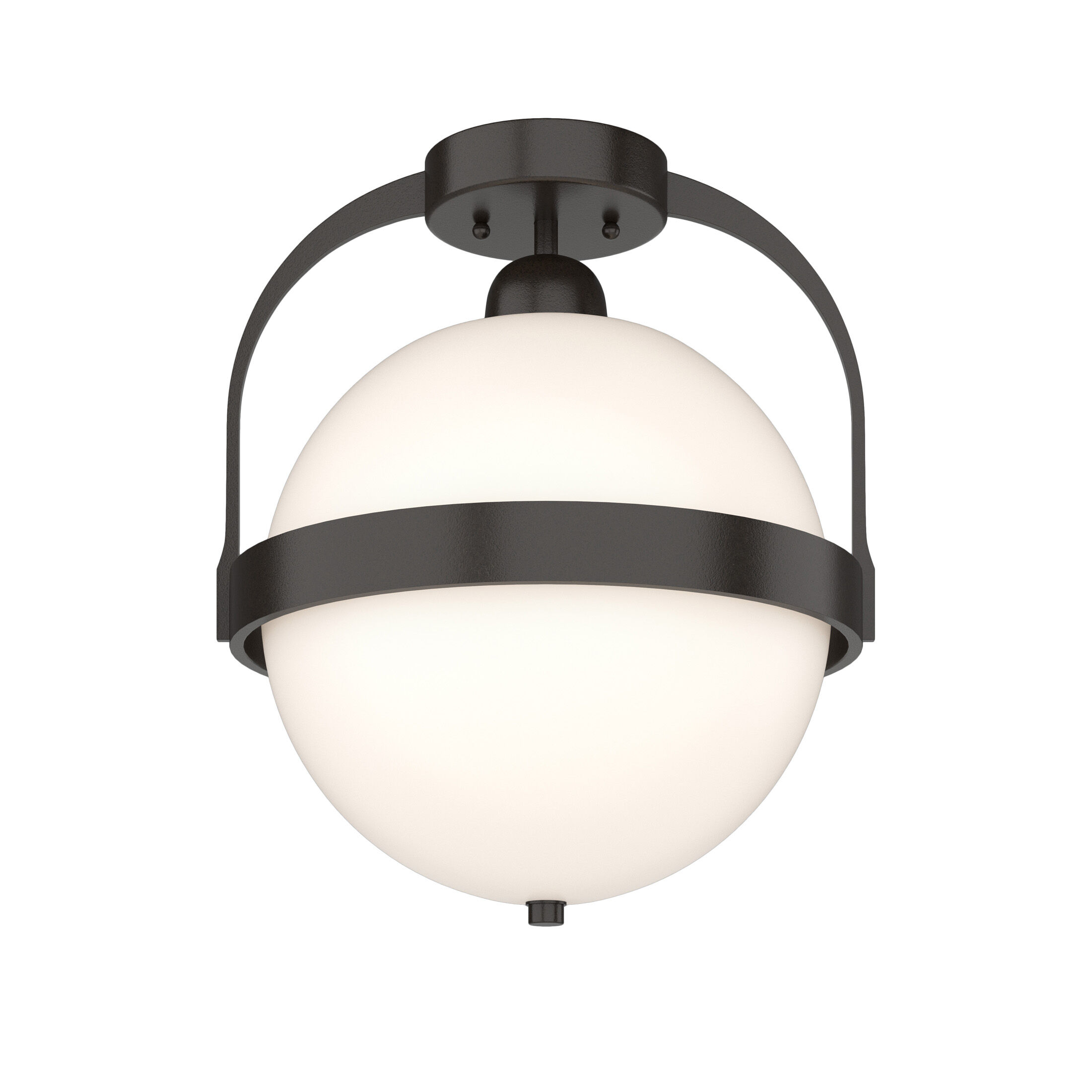 Atlas 1 Light 13.9 inch Oil Rubbed Bronze Semi-Flush Ceiling Light