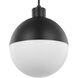 Globe LED LED Matte Black Pendant Ceiling Light, Progress LED 