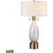 Carling 32 inch 9.00 watt White with Cafe Bronze Table Lamp Portable Light