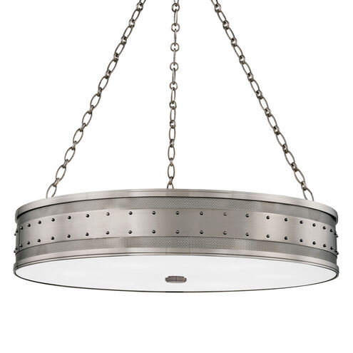 Gaines 6 Light 30 inch Historic Nickel Pendant Ceiling Light