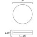 Tuner LED 7 inch White Flush Mount Ceiling Light