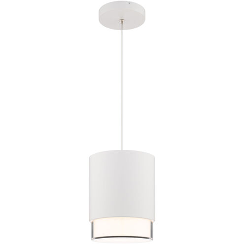 Cloak LED 6.75 inch White Pendant Ceiling Light in 4000K, dweLED