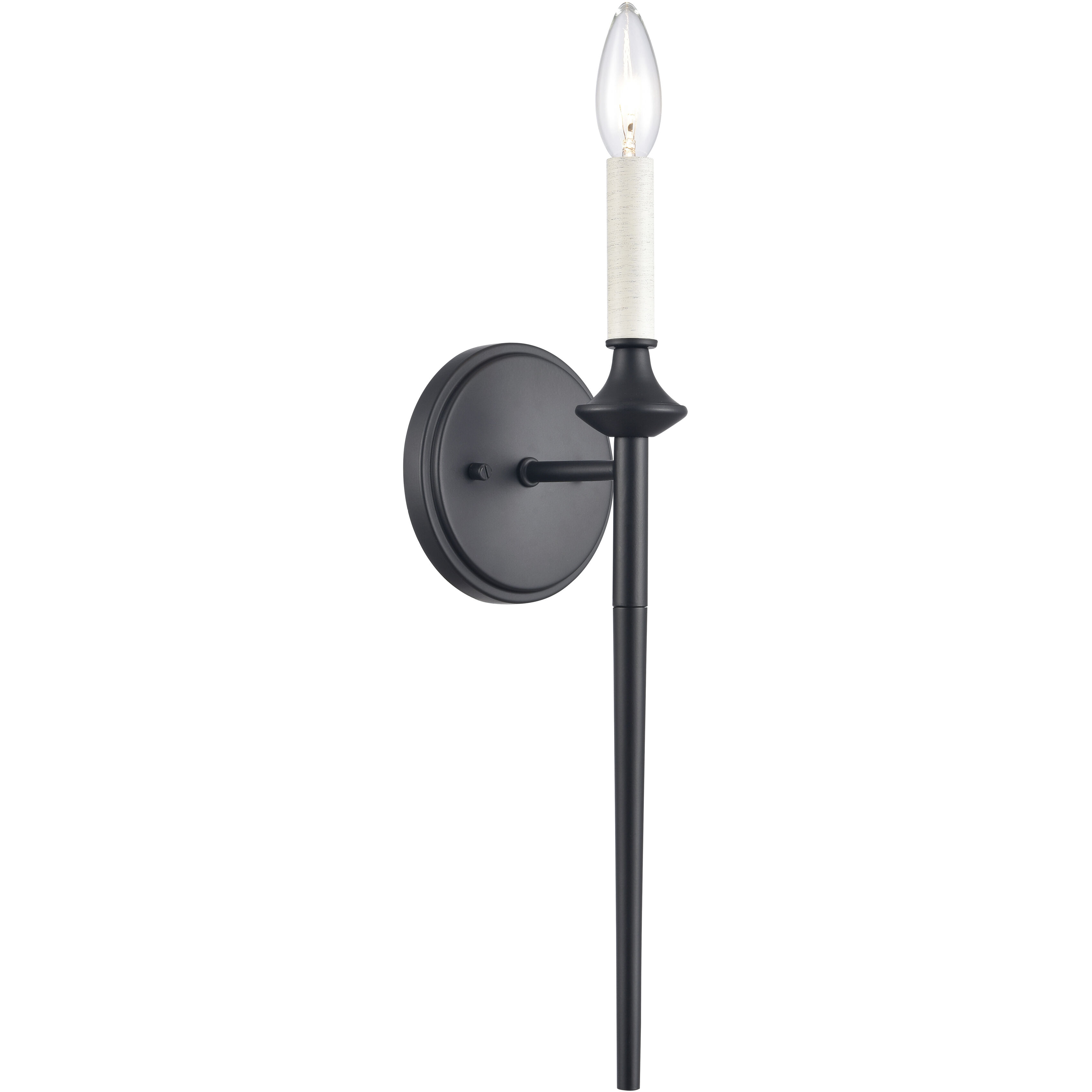 Solomon 1 Light 5 inch Matte Black Sconce Wall Light