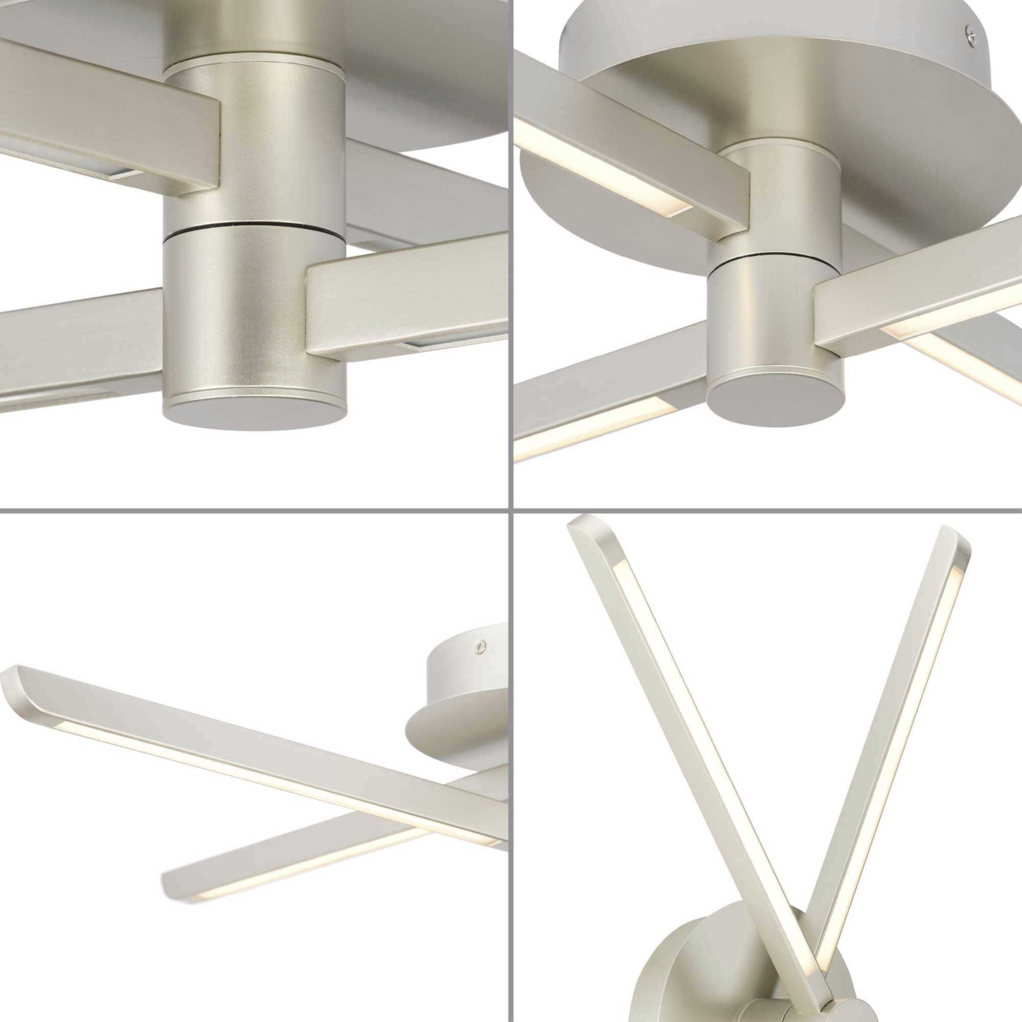 Pivot LED LED 25 inch Burnished Nickel Semi-Flush Mount Ceiling Light