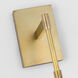 Ray Booth Elias LED 9 inch Antique-Burnished Brass Sconce Wall Light in White Glass
