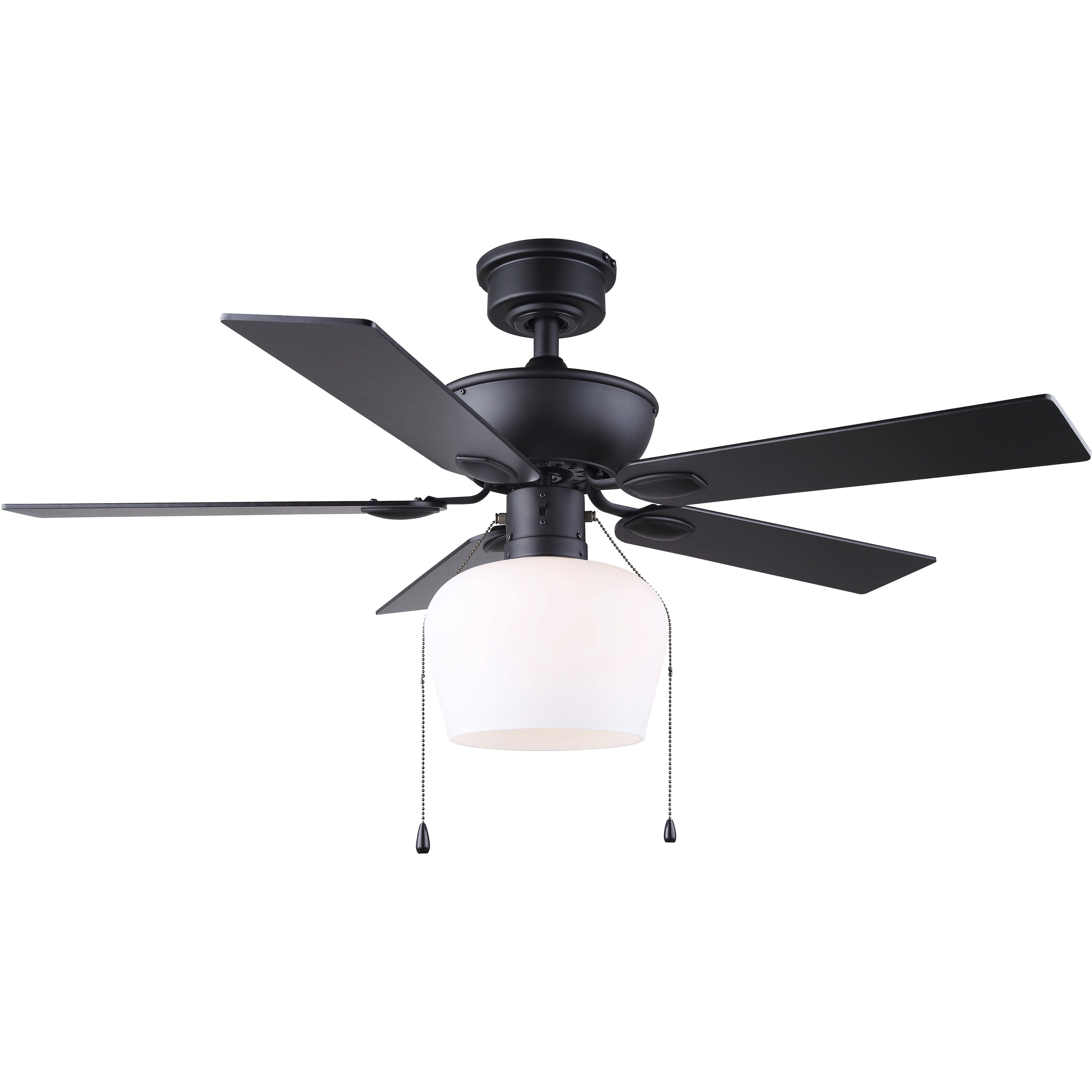 Colette 42 inch Matte Black with Black Blades Ceiling Fan