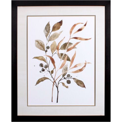 Florals Collection Brown Framed Art