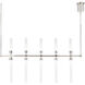 Sean Lavin Linger LED Polished Nickel Linear Suspension Ceiling Light, Integrated LED