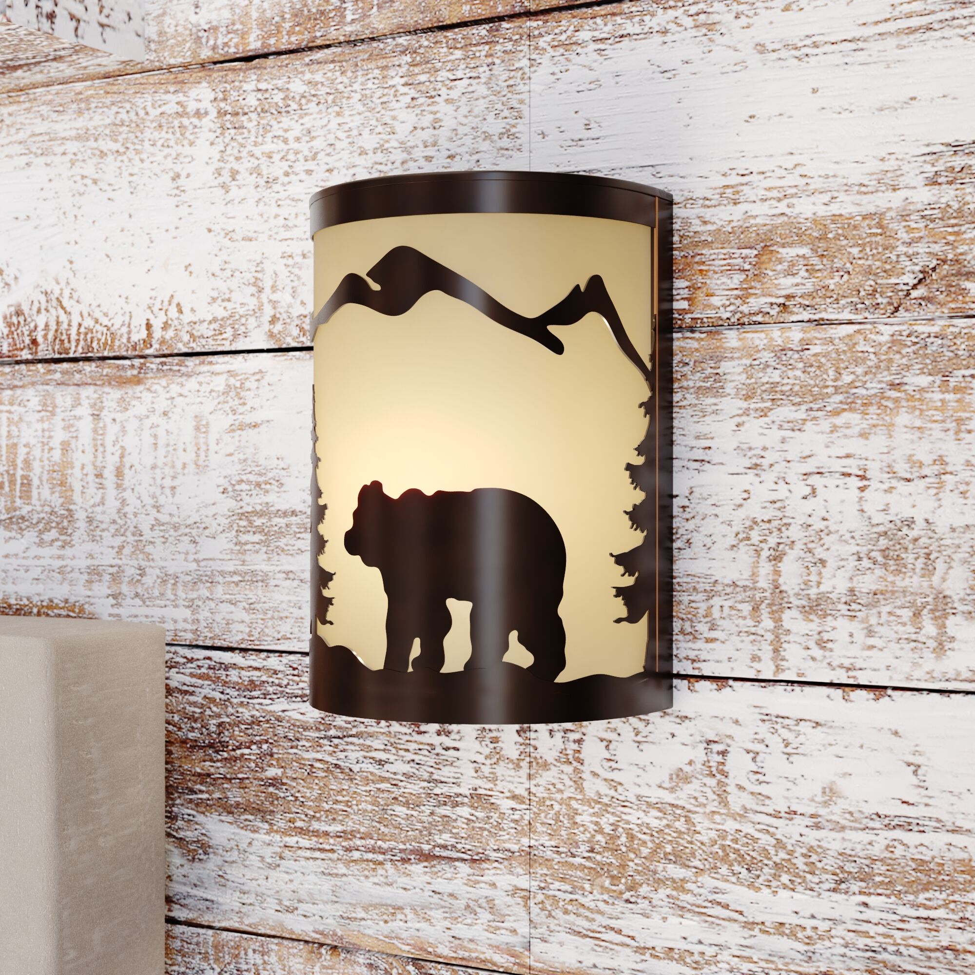 Bozeman LED 8 inch Burnished Bronze Wall Light